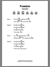 Cover icon of Freedom sheet music for guitar (chords) by Paul McCartney, intermediate skill level
