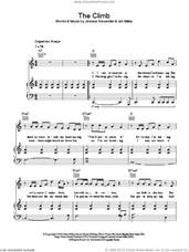 Cover icon of The Climb (from Hannah Montana: The Movie) sheet music for voice, piano or guitar by Joe McElderry, Miley Cyrus, Jessica Alexander and Jon Mabe, intermediate skill level