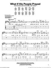Cover icon of What If His People Prayed sheet music for guitar solo (easy tablature) by Casting Crowns, Mark Hall and Steven Curtis Chapman, easy guitar (easy tablature)