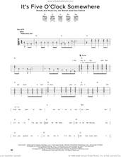 Cover icon of It's Five O'Clock Somewhere sheet music for guitar solo by Alan Jackson & Jimmy Buffett, Don Rollins and Jim Brown, intermediate skill level