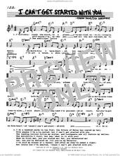 Cover icon of I Can't Get Started (Low Voice) sheet music for voice and other instruments (real book with lyrics) by Ira Gershwin and Vernon Duke, intermediate skill level