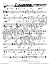 Cover icon of I Should Care (Low Voice) sheet music for voice and other instruments (real book with lyrics) by Sammy Cahn, Axel Stordahl and Paul Weston, intermediate skill level