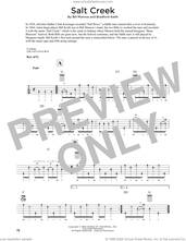 Cover icon of Salt Creek (arr. Fred Sokolow) sheet music for banjo solo by Bill Monroe, Fred Sokolow and Bradford Keith, intermediate skill level