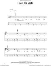 Cover icon of I Saw The Light (arr. Fred Sokolow) sheet music for banjo solo by Hank Williams and Fred Sokolow, intermediate skill level