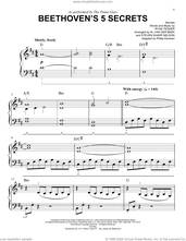 Cover icon of Beethoven's 5 Secrets (arr. Phillip Keveren) sheet music for piano solo by The Piano Guys, Al van der Beek (arr.), Phillip Keveren, Steven Sharp Nelson (arr.), Ludwig van Beethoven and Ryan Tedder, classical score, easy skill level