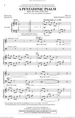 Cover icon of A Pentatonic Psalm (Bless The Lord, O My Soul) sheet music for choir (SATB: soprano, alto, tenor, bass) by John Purifoy and Psalm 103, intermediate skill level