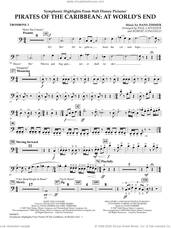 Cover icon of Symphonic Highlights from Pirates Of The Caribbean: At World's End sheet music for full orchestra (trombone 2) by Hans Zimmer, Paul Lavender and Robert Longfield, intermediate skill level
