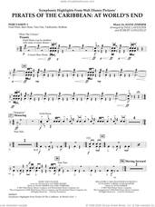 Cover icon of Symphonic Highlights from Pirates Of The Caribbean: At World's End sheet music for full orchestra (percussion 1) by Hans Zimmer, Paul Lavender and Robert Longfield, intermediate skill level