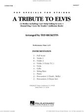 Cover icon of A Tribute To Elvis (arr. Ted Ricketts) (COMPLETE) sheet music for orchestra by Elvis Presley and Ted Ricketts, intermediate skill level