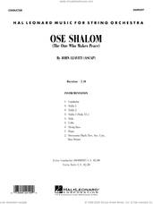 Cover icon of Ose Shalom (The One Who Makes Peace) (COMPLETE) sheet music for orchestra by John Leavitt and Traditional Hebrew Text, intermediate skill level