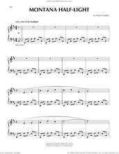 Cover icon of Montana Half-light sheet music for piano solo by Philip Aaberg, intermediate skill level