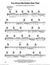 Cover icon of You Know Me Better Than That sheet music for guitar solo (chords) by George Strait, Anna Lisa Graham and Tony Haselden, easy guitar (chords)