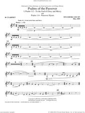 Cover icon of Psalms Of The Passover sheet music for orchestra/band (Bb clarinet) by Ed Lojeski, intermediate skill level
