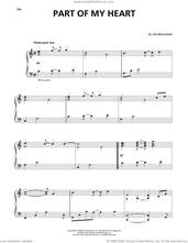 Cover icon of Part Of My Heart sheet music for piano solo by Jim Brickman, wedding score, intermediate skill level