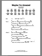 Cover icon of Maybe I'm Amazed sheet music for guitar (chords) by Paul McCartney, intermediate skill level
