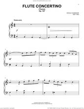 Cover icon of Flute Concertino sheet music for piano solo by Cécile Chaminade, classical score, easy skill level