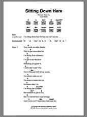 Cover icon of Sitting Down Here sheet music for guitar (chords) by Lene Marlin, intermediate skill level