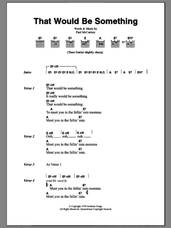 Cover icon of That Would Be Something sheet music for guitar (chords) by Paul McCartney, intermediate skill level
