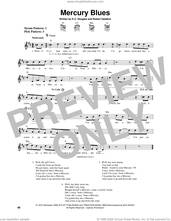 Cover icon of Mercury Blues sheet music for guitar solo (chords) by Alan Jackson, K.C. Douglas and Robert Geddins, easy guitar (chords)