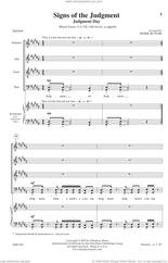 Cover icon of Signs Of The Judg Ment sheet music for choir (SATB: soprano, alto, tenor, bass) by Mark Butler and Miscellaneous, intermediate skill level