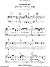 Cover icon of When Will You (Make My Telephone Ring) sheet music for voice, piano or guitar by Deacon Blue and Ricky Ross, intermediate skill level