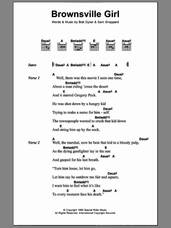 Cover icon of Brownsville Girl sheet music for guitar (chords) by Bob Dylan and Sam Sheppard, intermediate skill level