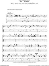 Cover icon of No Quarter sheet music for guitar (tablature) by Led Zeppelin, Jimmy Page, John Paul Jones and Robert Plant, intermediate skill level