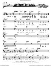 Cover icon of Without A Song (Low Voice) sheet music for voice and other instruments (real book with lyrics) by Vincent Youmans, Billy Rose and Edward Eliscu, intermediate skill level