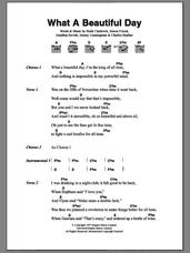 Cover icon of What A Beautiful Day sheet music for guitar (chords) by The Levellers, Charles Heather, Jeremy Cunningham, Jonathan Sevink, Mark Chadwick and Simon Friend, intermediate skill level