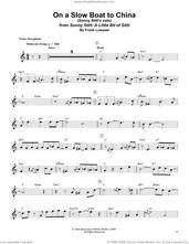 Cover icon of On A Slow Boat To China sheet music for tenor saxophone solo (transcription) by Sonny Stitt and Frank Loesser, intermediate tenor saxophone (transcription)