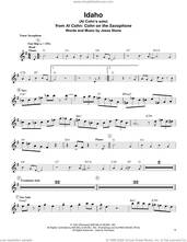 Cover icon of Idaho sheet music for tenor saxophone solo (transcription) by Al Cohn and Jesse Stone, intermediate tenor saxophone (transcription)