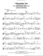 Cover icon of I Remember You sheet music for tenor saxophone solo (transcription) by Spike Robinson, Johnny Mercer and Victor Schertzinger, intermediate tenor saxophone (transcription)