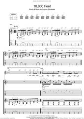 Cover icon of 10,000 Feet sheet music for guitar (tablature) by Wolfmother and Andrew Stockdale, intermediate skill level