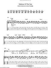 Cover icon of Violence Of The Sun sheet music for guitar (tablature) by Wolfmother and Andrew Stockdale, intermediate skill level