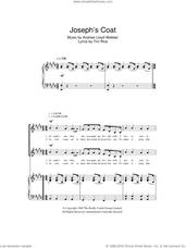 Cover icon of Joseph's Coat sheet music for choir (2-Part) by Andrew Lloyd Webber and Tim Rice, intermediate duet