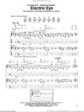Cover icon of Electric Eye sheet music for guitar (tablature) by Judas Priest, Glenn Tipton, K.K. Downing and Rob Halford, intermediate skill level