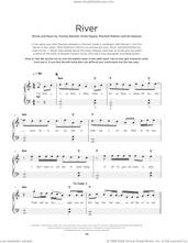 Cover icon of River (feat. Ed Sheeran) sheet music for piano solo by Eminem, Ed Sheeran, Emile Haynie, Marshall Mathers and Thomas Bartlett, beginner skill level
