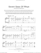 Cover icon of Seven Seas Of Rhye, (beginner) sheet music for piano solo by Queen and Freddie Mercury, beginner skill level