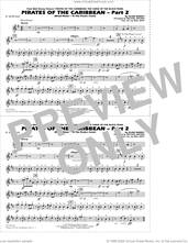 Cover icon of Pirates of the Caribbean, part 2 (arr. michael brown) sheet music for marching band (Eb alto sax) by Klaus Badelt, Michael Brown and Will Rapp, intermediate skill level