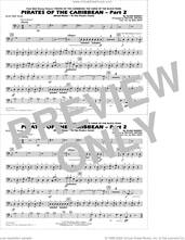 Cover icon of Pirates of the Caribbean, part 2 (arr. michael brown) sheet music for marching band (electric bass) by Klaus Badelt, Michael Brown and Will Rapp, intermediate skill level