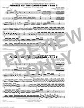 Cover icon of Pirates of the Caribbean, part 2 (arr. michael brown) sheet music for marching band (quad toms) by Klaus Badelt, Michael Brown and Will Rapp, intermediate skill level