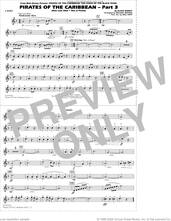 Cover icon of Pirates of the Caribbean, part 3 (arr. michael brown) sheet music for marching band (f horn) by Klaus Badelt, Michael Brown and Will Rapp, intermediate skill level