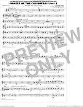Cover icon of Pirates of the Caribbean, part 3 (arr. michael brown) sheet music for marching band (baritone t.c.) by Klaus Badelt, Michael Brown and Will Rapp, intermediate skill level