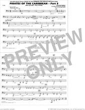 Cover icon of Pirates of the Caribbean, part 3 (arr. michael brown) sheet music for marching band (tuba) by Klaus Badelt, Michael Brown and Will Rapp, intermediate skill level