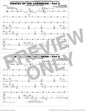 Cover icon of Pirates of the Caribbean, part 3 (arr. michael brown) sheet music for marching band (cymbals) by Klaus Badelt, Michael Brown and Will Rapp, intermediate skill level