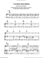 Cover icon of I've Been Here Before sheet music for voice, piano or guitar by EMMA ANDERSON, intermediate skill level