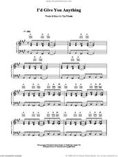 Cover icon of I'd Give You Anything sheet music for voice, piano or guitar by TIM WHEELER, intermediate skill level