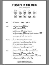 Cover icon of Flowers In The Rain sheet music for guitar (chords) by The Move and Roy Wood, intermediate skill level