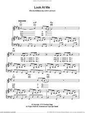 Cover icon of Look At Me sheet music for voice, piano or guitar by John Lennon, intermediate skill level