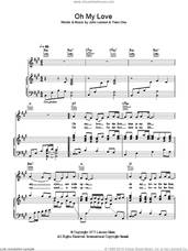 Cover icon of Oh My Love sheet music for voice, piano or guitar by John Lennon and Yoko Ono, intermediate skill level